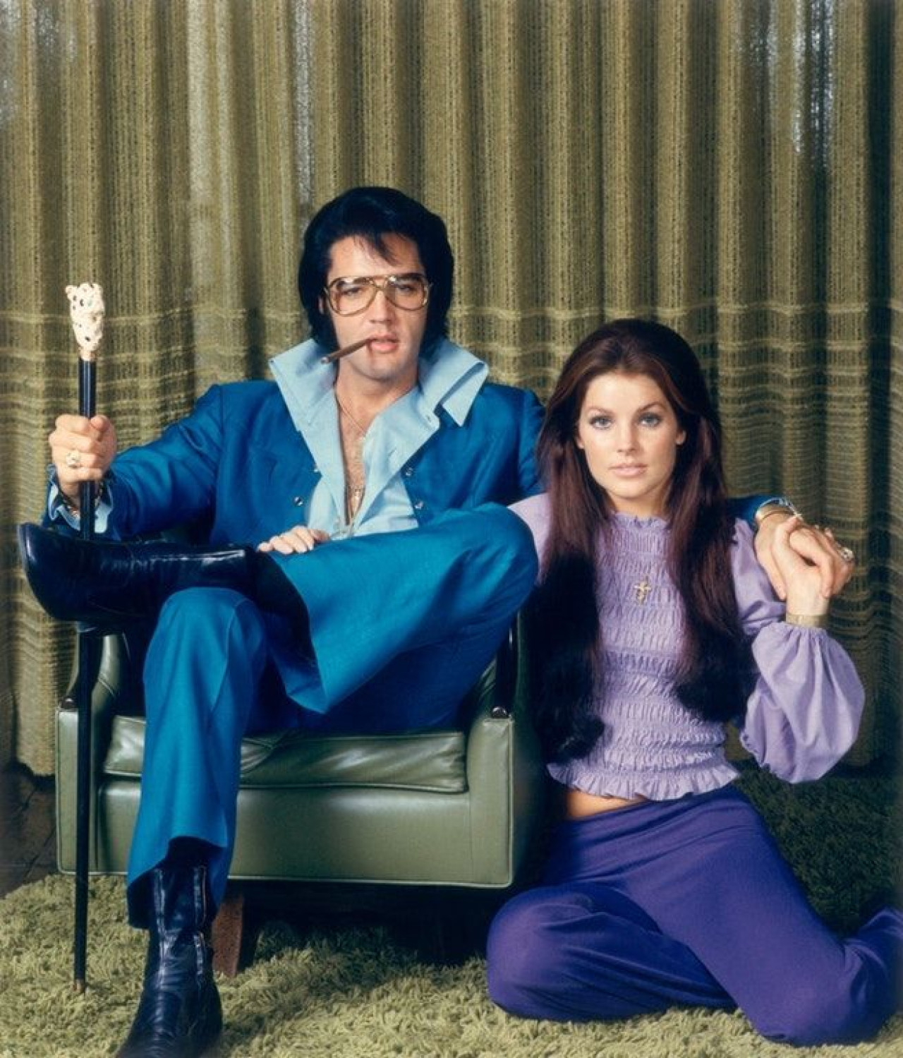 Priscilla Presley y Elvis. Foto: Instagram. @PriscillaPresley.