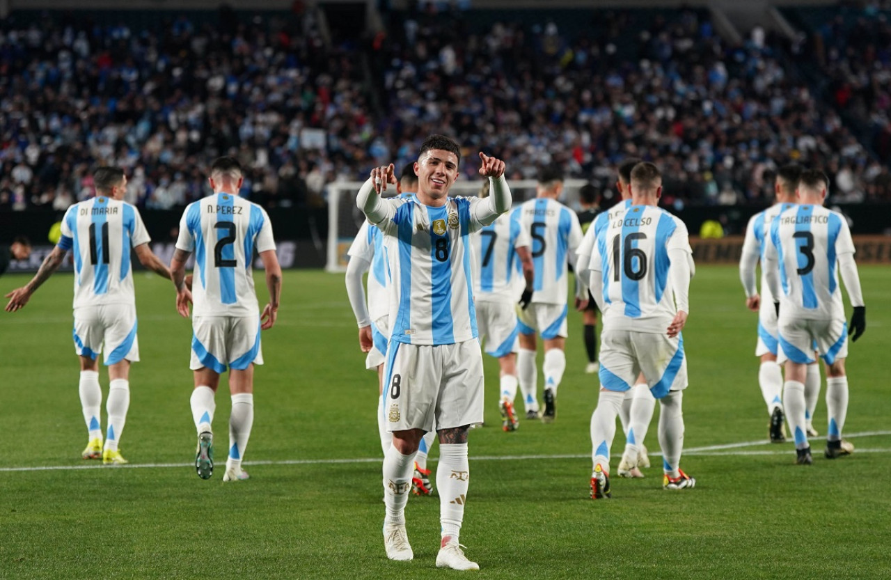 Enzo Fernández; Selección Argentina. Foto: NA.