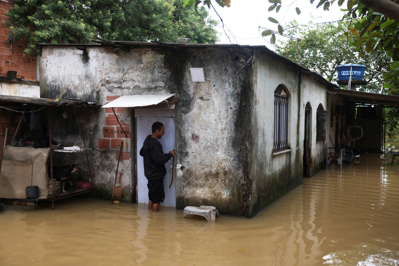 Graves daños en Brasil por las tormentas. Foto: Reuters