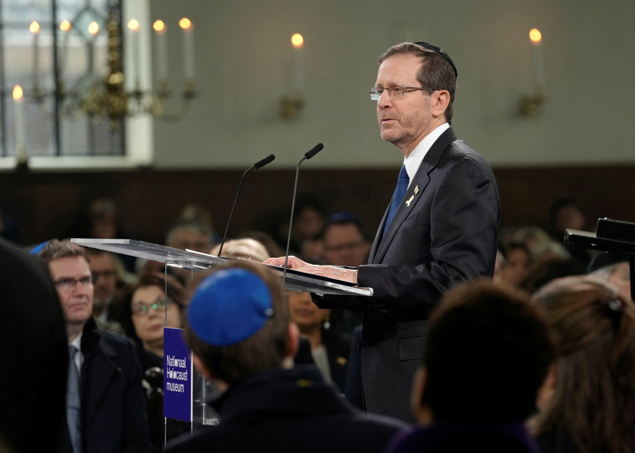 Isaac Herzog, presidente de Israel. Foto: REUTERS.