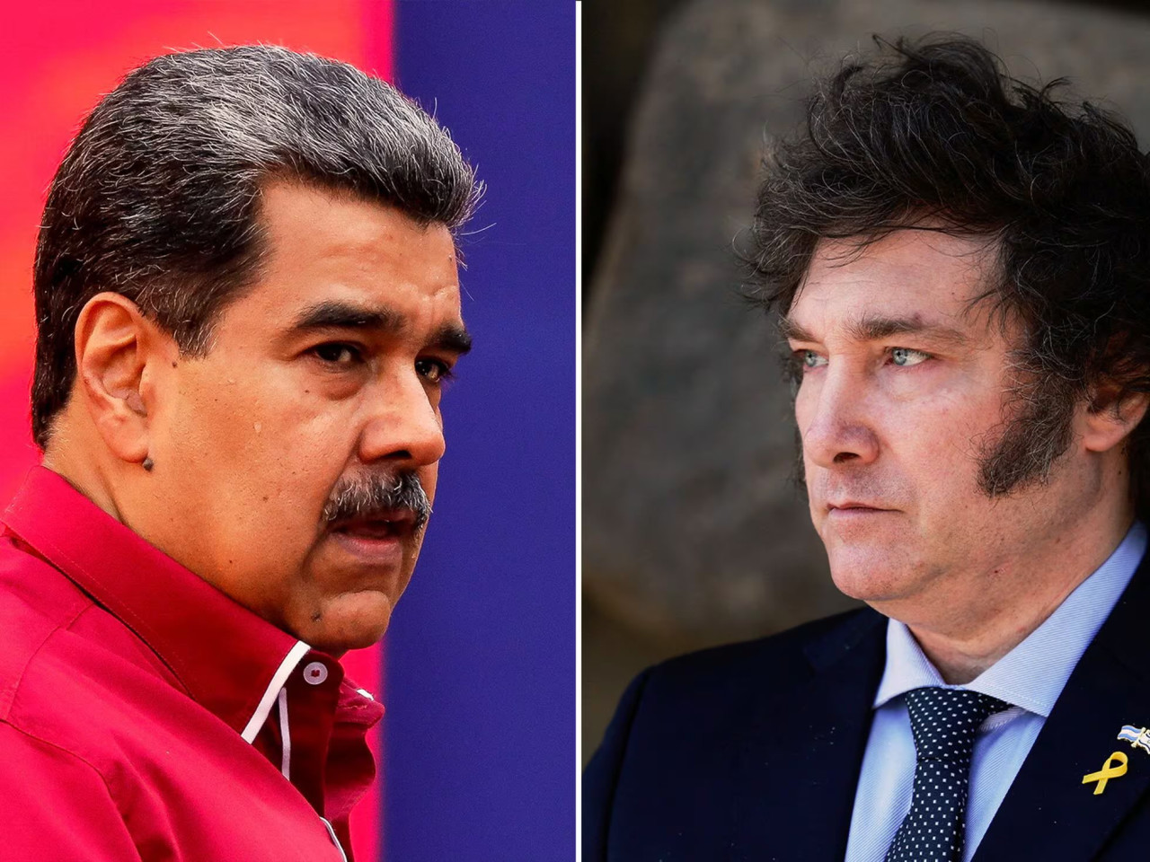 Nicolás Maduro y Javier Milei.