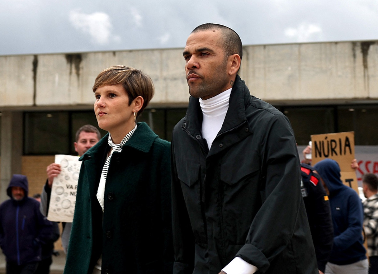 Dani Alves en libertad. Foto: Reuters.