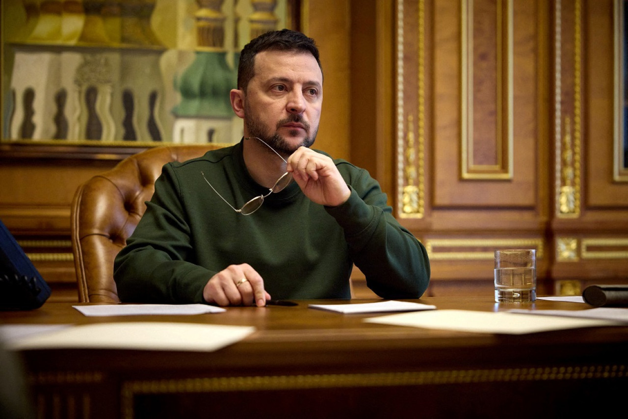 El presidente de Ucrania, Volodimir Zelenski. Foto: Reuters.