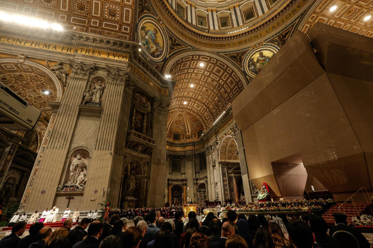 El papa Francisco presidió la Vigilia. Foto: EFE