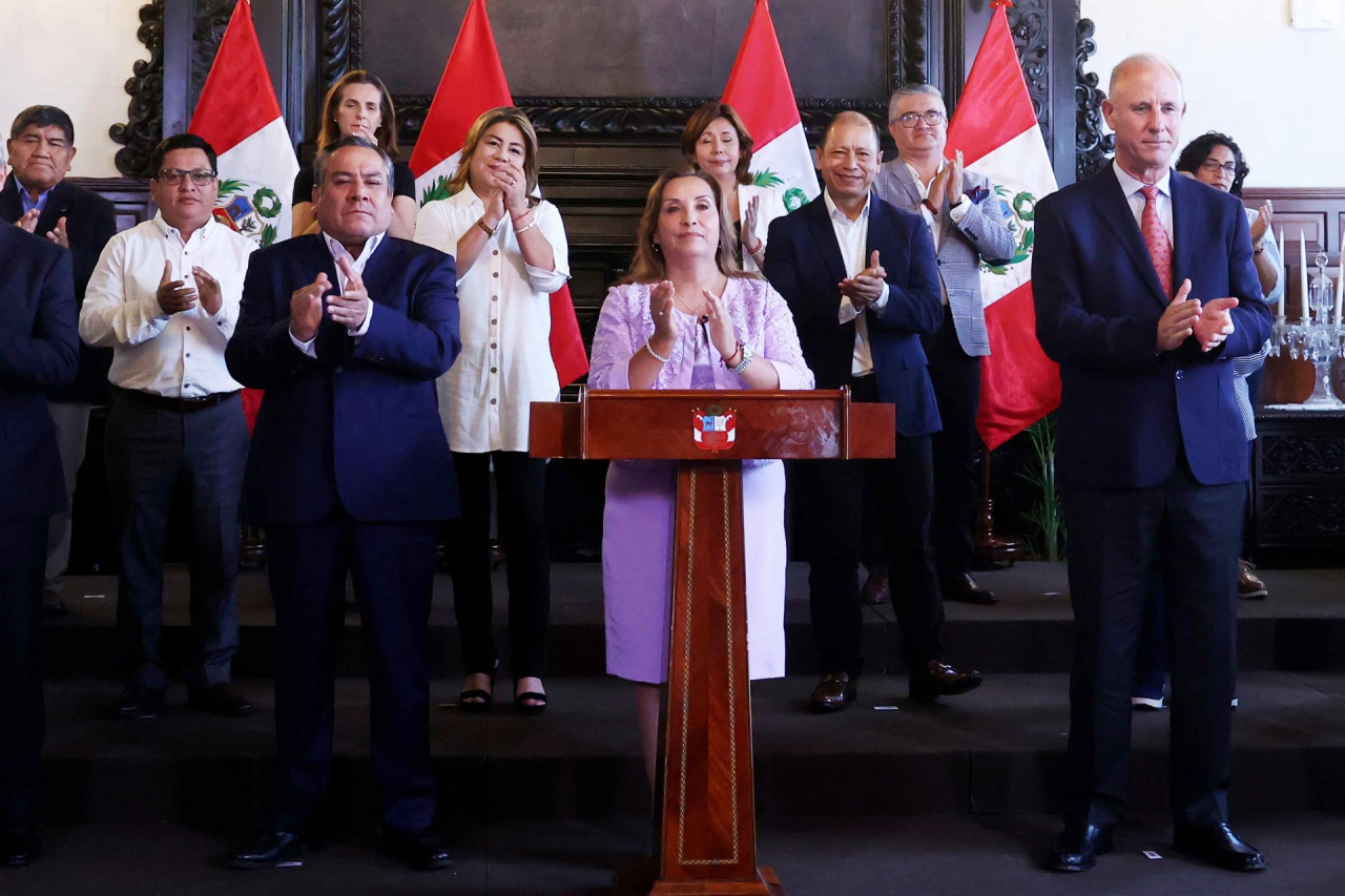 Dina Boluarte, Perú. Foto: EFE