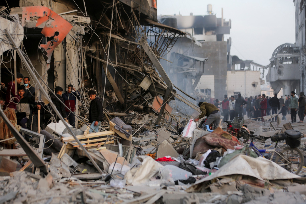 Destrucción del hospital Al Shifa, Franja de Gaza. Foto: Reuters.