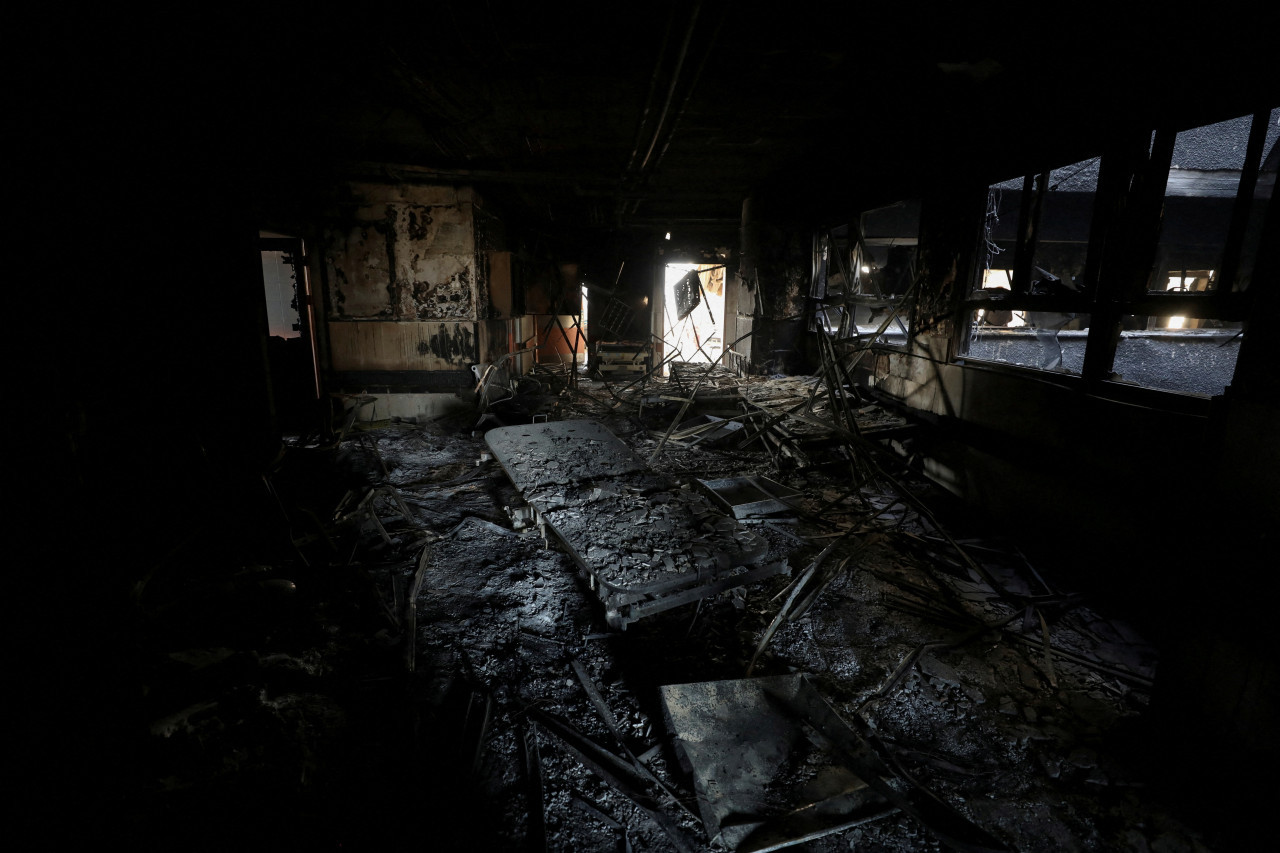 Destrucción del hospital Al Shifa, Franja de Gaza. Foto: Reuters.