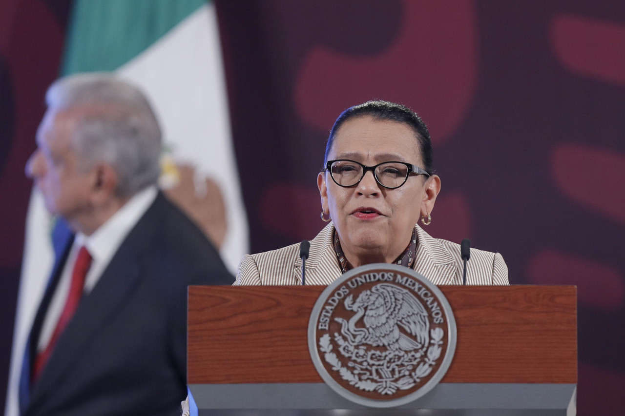 Rosa Icela Rodríguez, la secretaria de Seguridad y Protección Ciudadana. Foto: EFE.