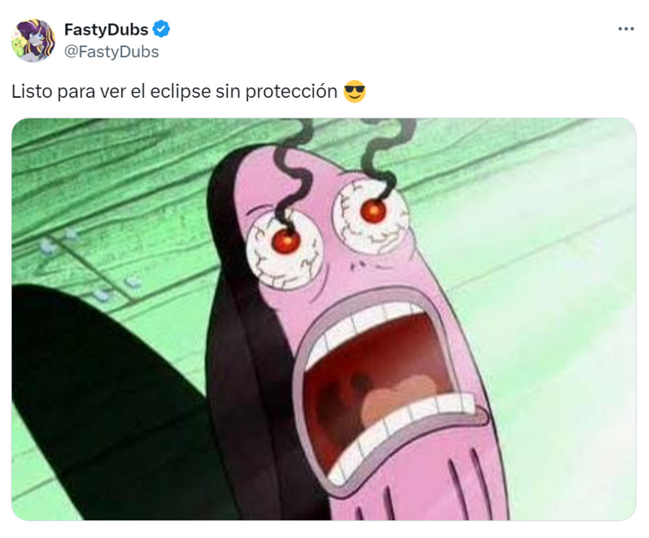 Memes sobre el eclipse solar. Foto: X.