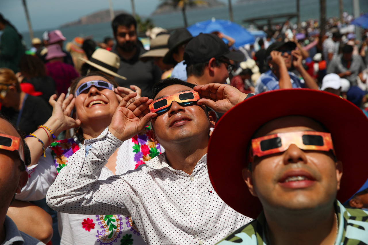 Eclipse solar total en Mazatlán, México. Foto: Reuters.