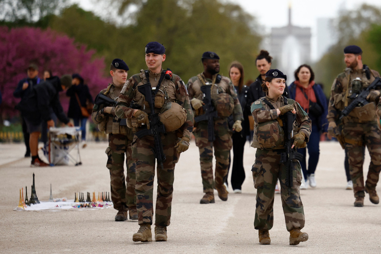 Alta seguridad en París. Foto: Reuters