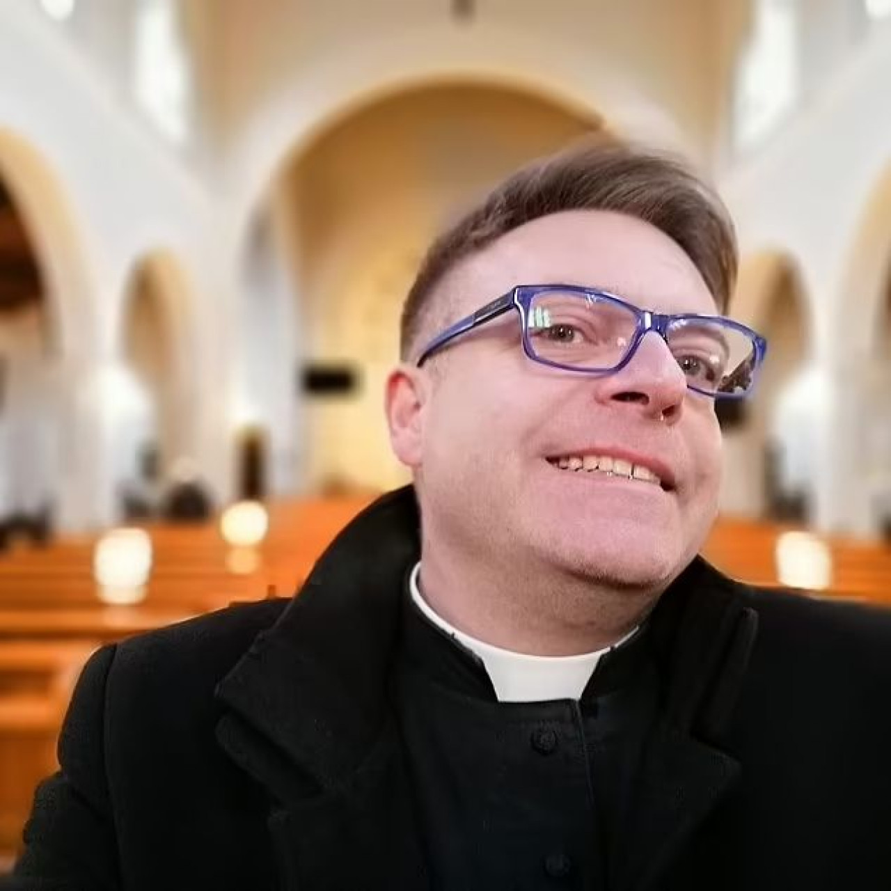 El sacerdote Tomasz Zmarly. Foto: Diócesis de Sosnowieck