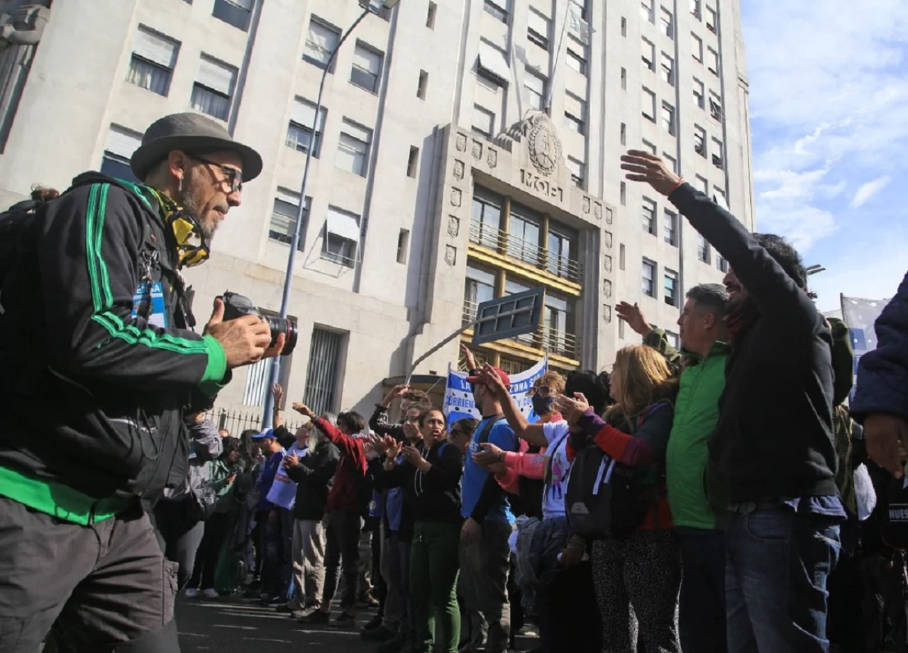 Piquetes, protestas. Foto. NA