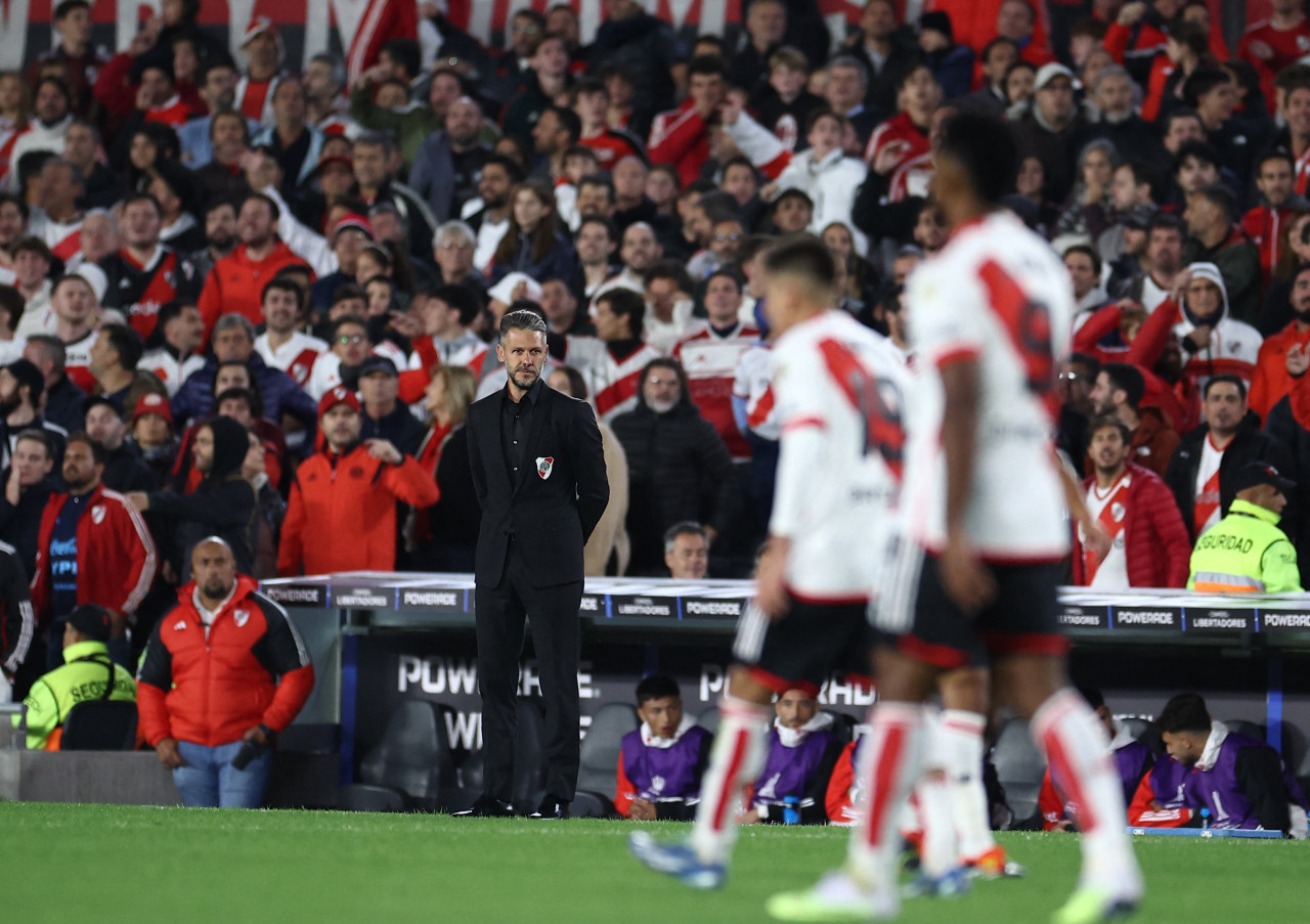 Alivio para Demichelis por la decisión del VAR. Foto: Reuters