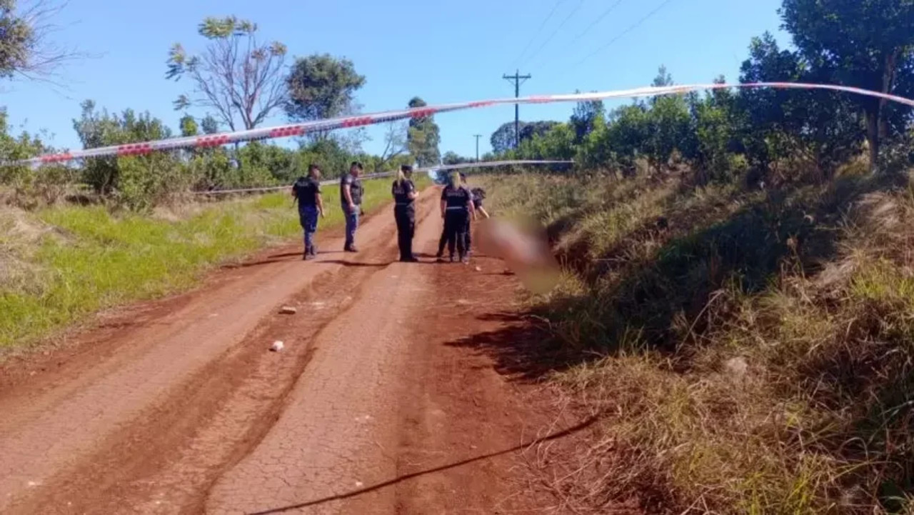 El lugar donde murió el hombre atacado por pitbull en Misiones. Foto: NA