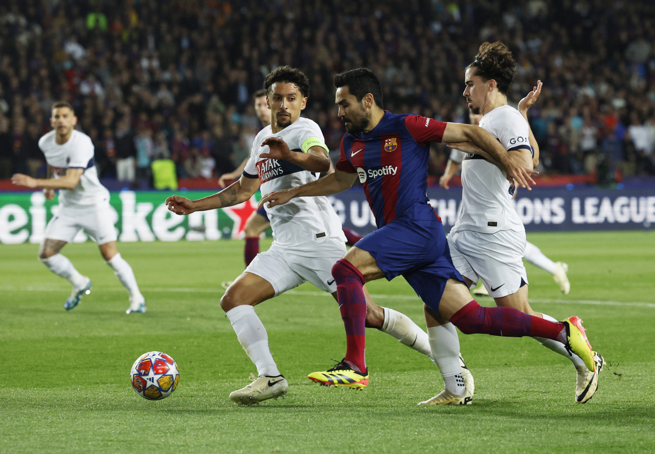 Gündogan, en acción contra el PSG. Foto: Reuters