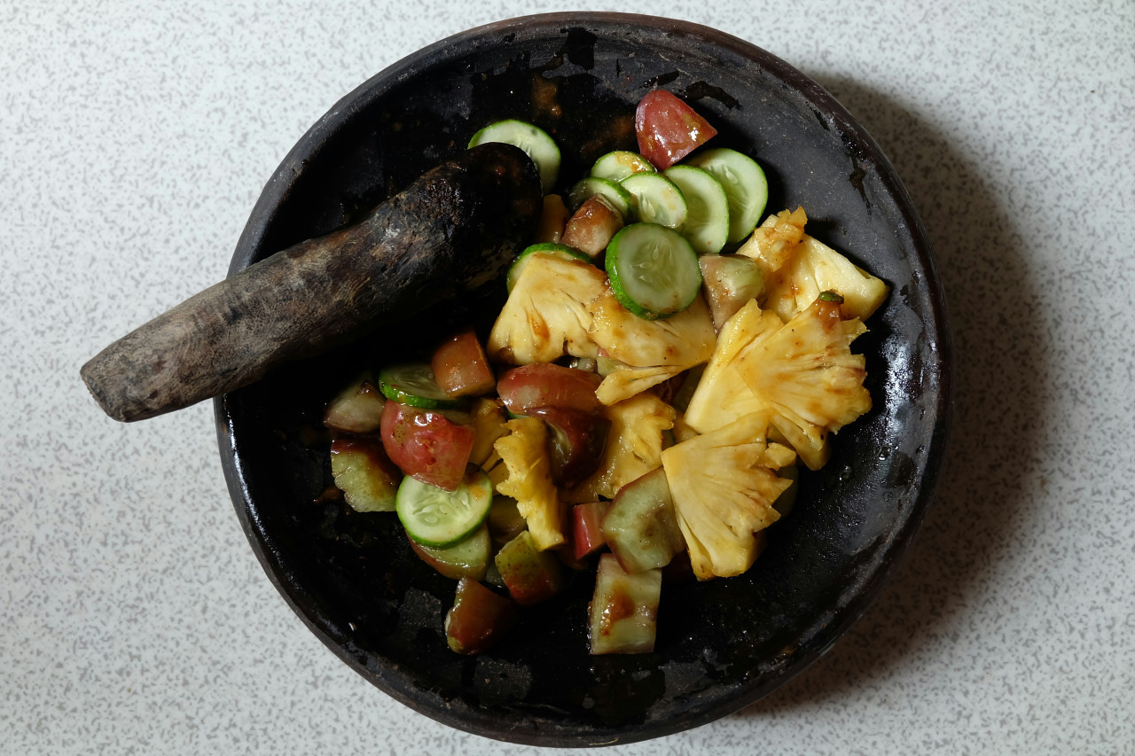 Una ensalada bien tropical. Foto: Unsplash