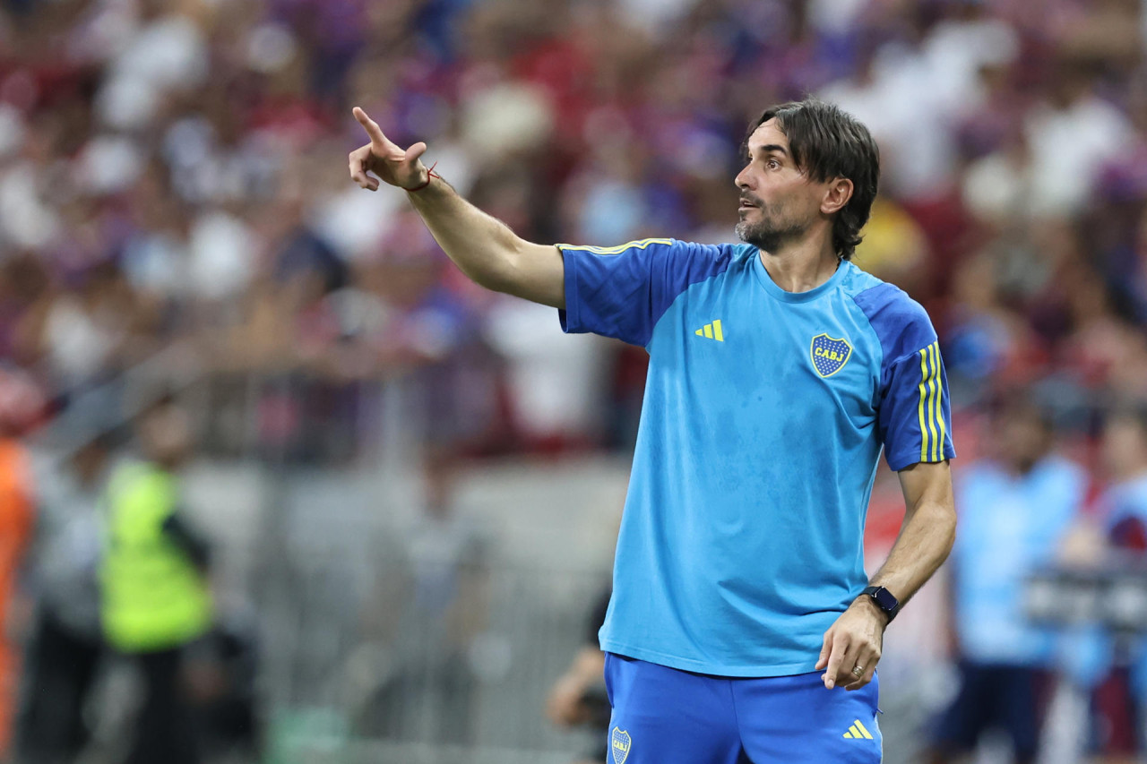 Diego Martínez, Boca vs Fortaleza, Copa Sudamericana. Foto: EFE