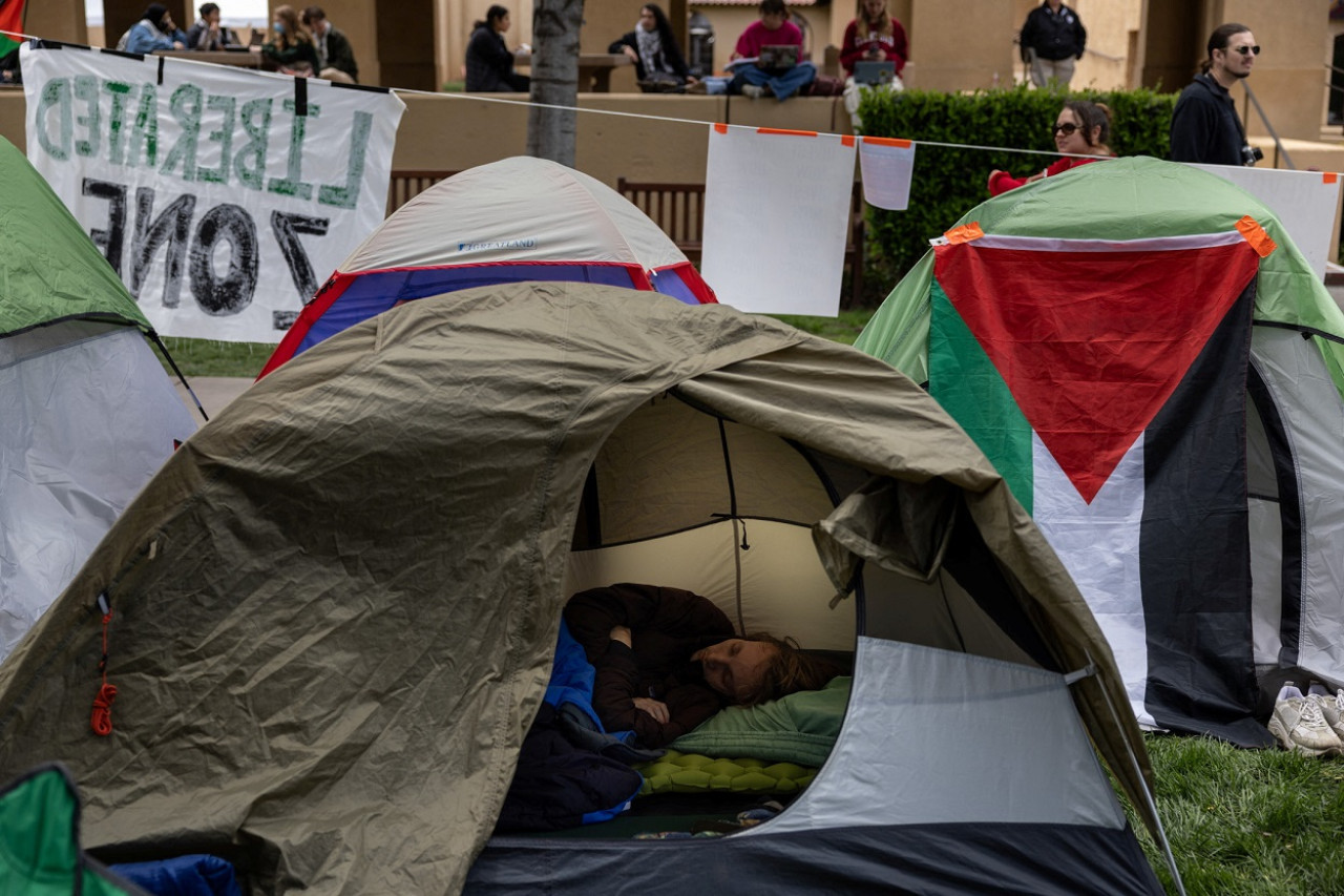 Protestas propalestinas en las universidades de EEUU. Foto: Reuters