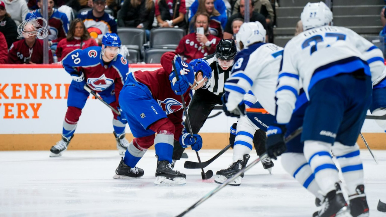 Colorado Avalanche vs. Winnipeg Jets; NHL. Foto: X @Avalanche.