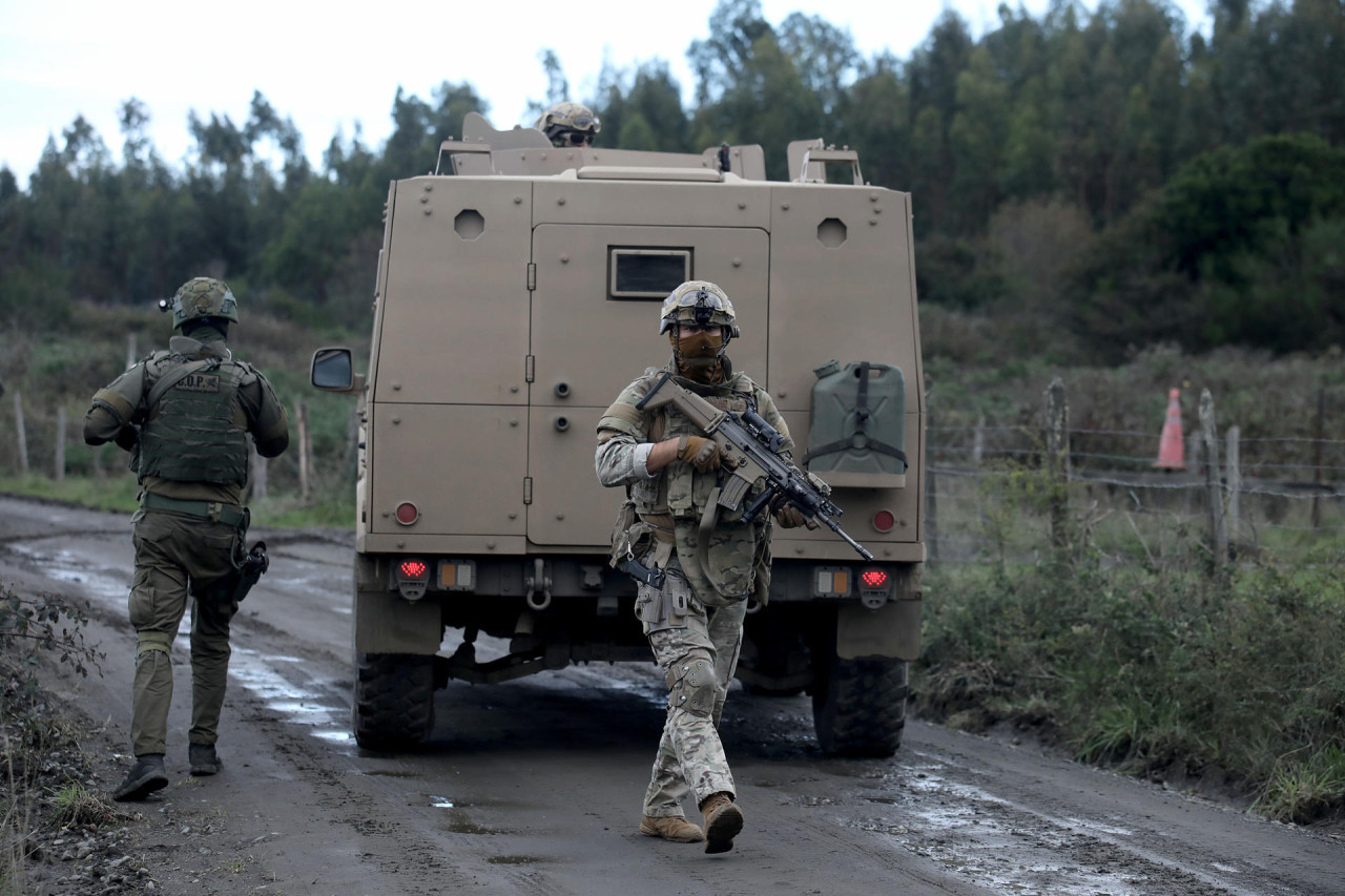 Carabineros Chile. Foto: EFE