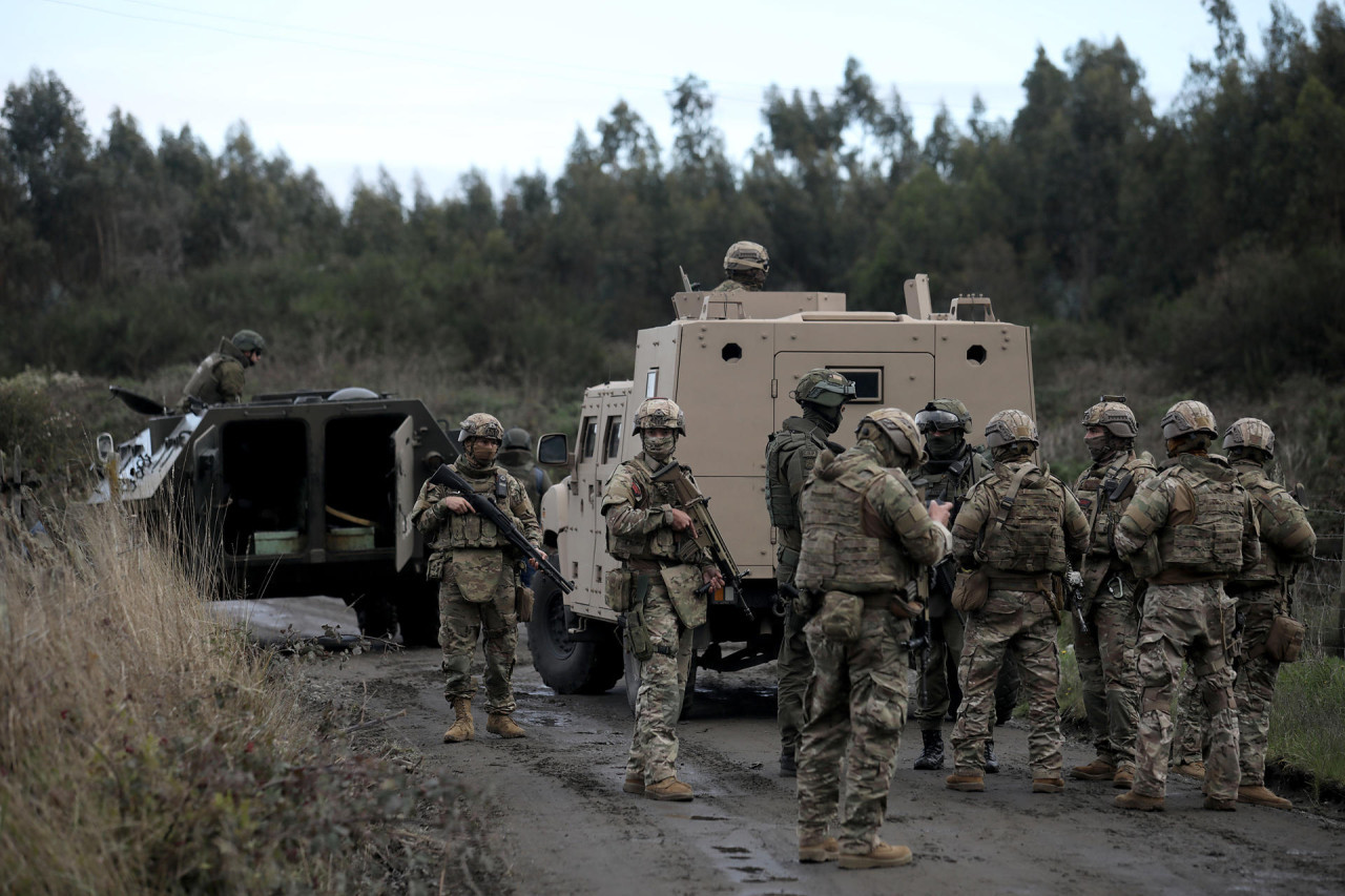 Carabineros Chile. Foto: EFE