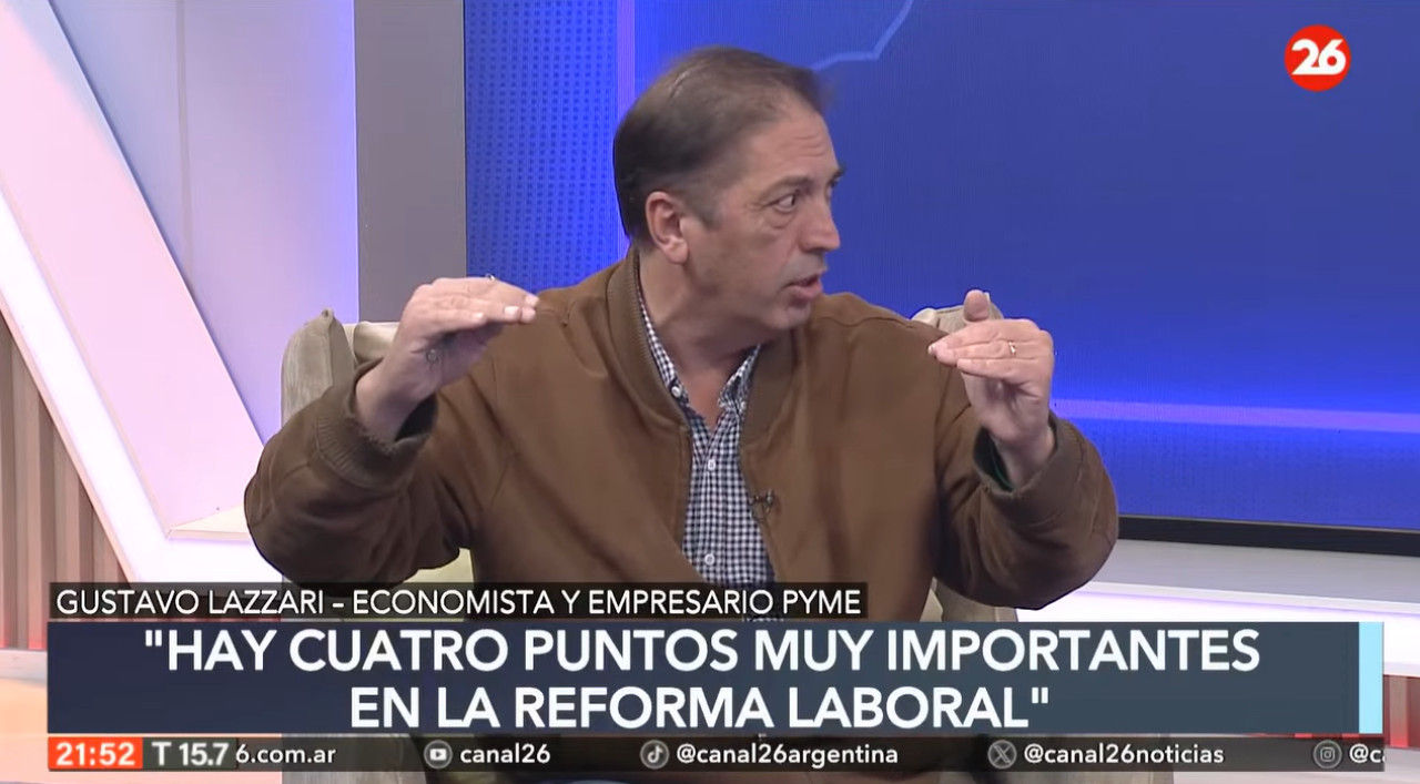 Entrevista al economista Gustavo Lázzari en "La Mirada" de Roberto García