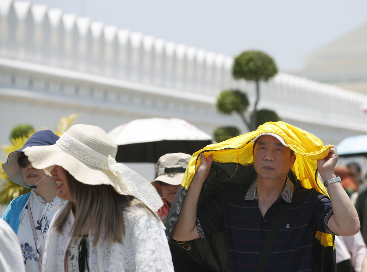 Ola de calor extrema en Filipinas. Foto: EFE.