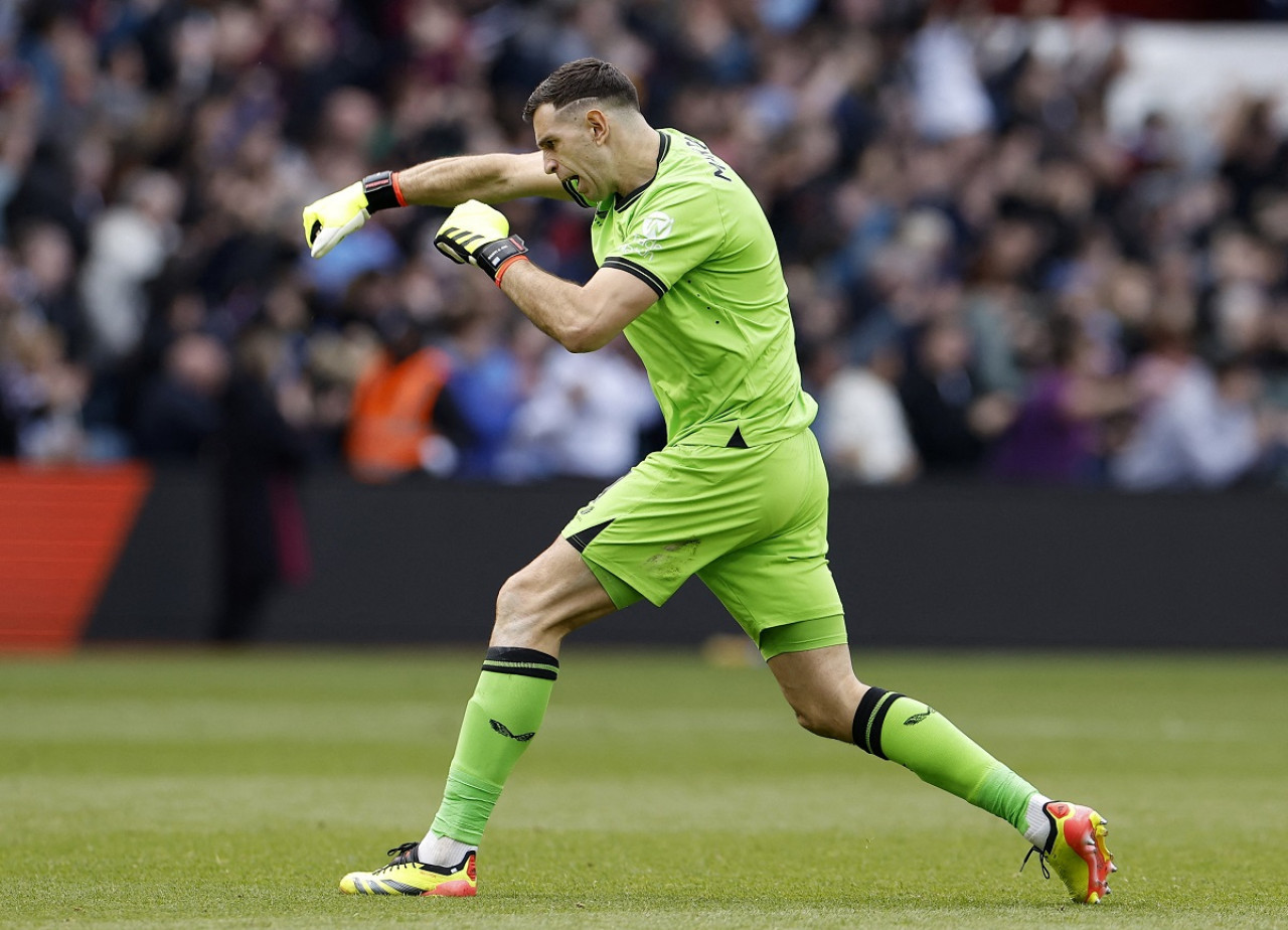 Emiliano "Dibu" Martínez; Aston Villa. Foto: Reuters.