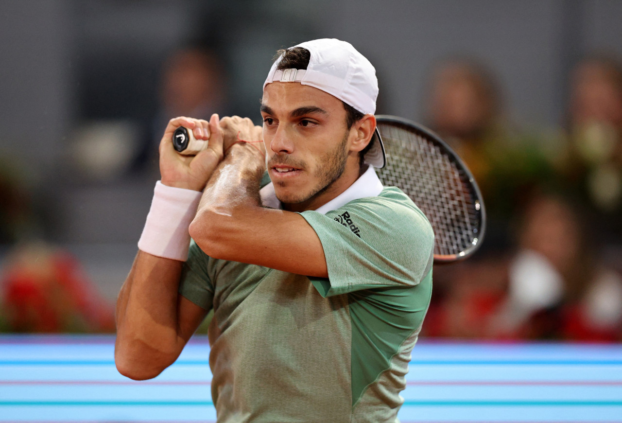 Francisco Cerúndolo en el Masters 1000 de Madrid. Foto: REUTERS.