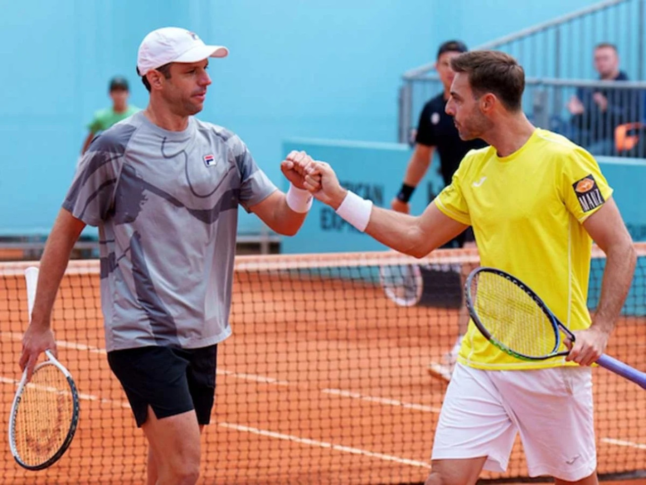 Horacio Zeballos y Marcel Granollers en el Masters 1000 de Madrid.