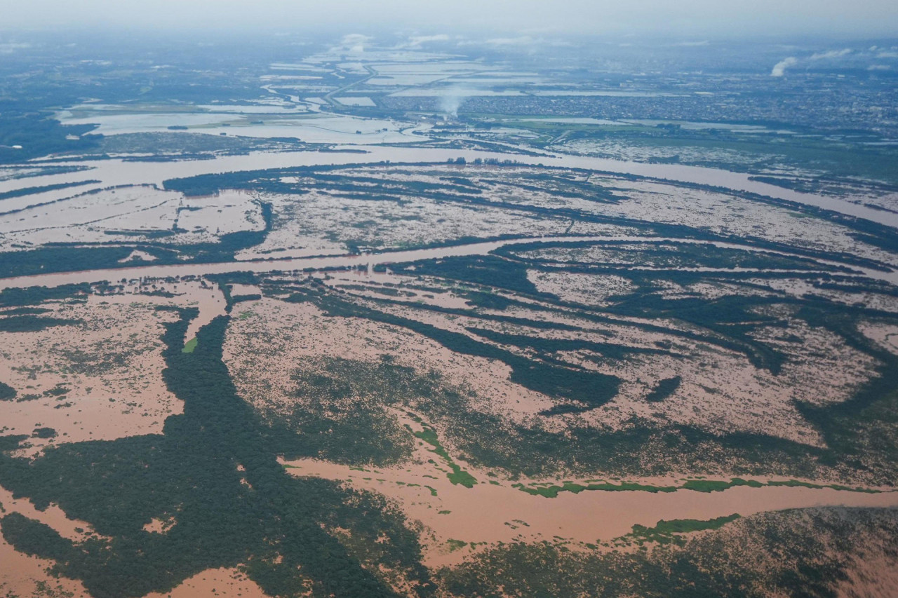 Lluvias en Brasil. Foto: EFE.