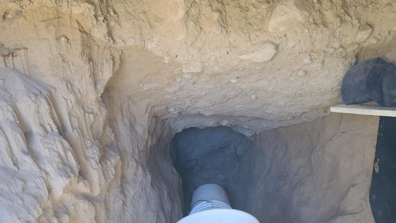 Descubren un túnel narco en la frontera México-EEUU. Foto: X @FGR_Sonora