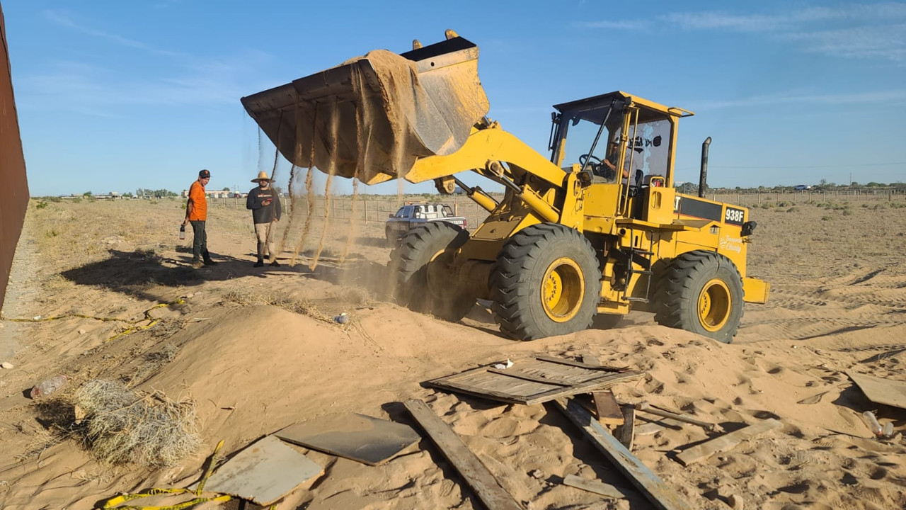 Descubren un túnel narco en la frontera México-EEUU. Foto: X @FGR_Sonora