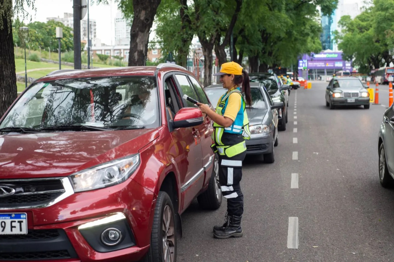 Control de tránsito; multas. Foto: Gobierno de la Ciudad