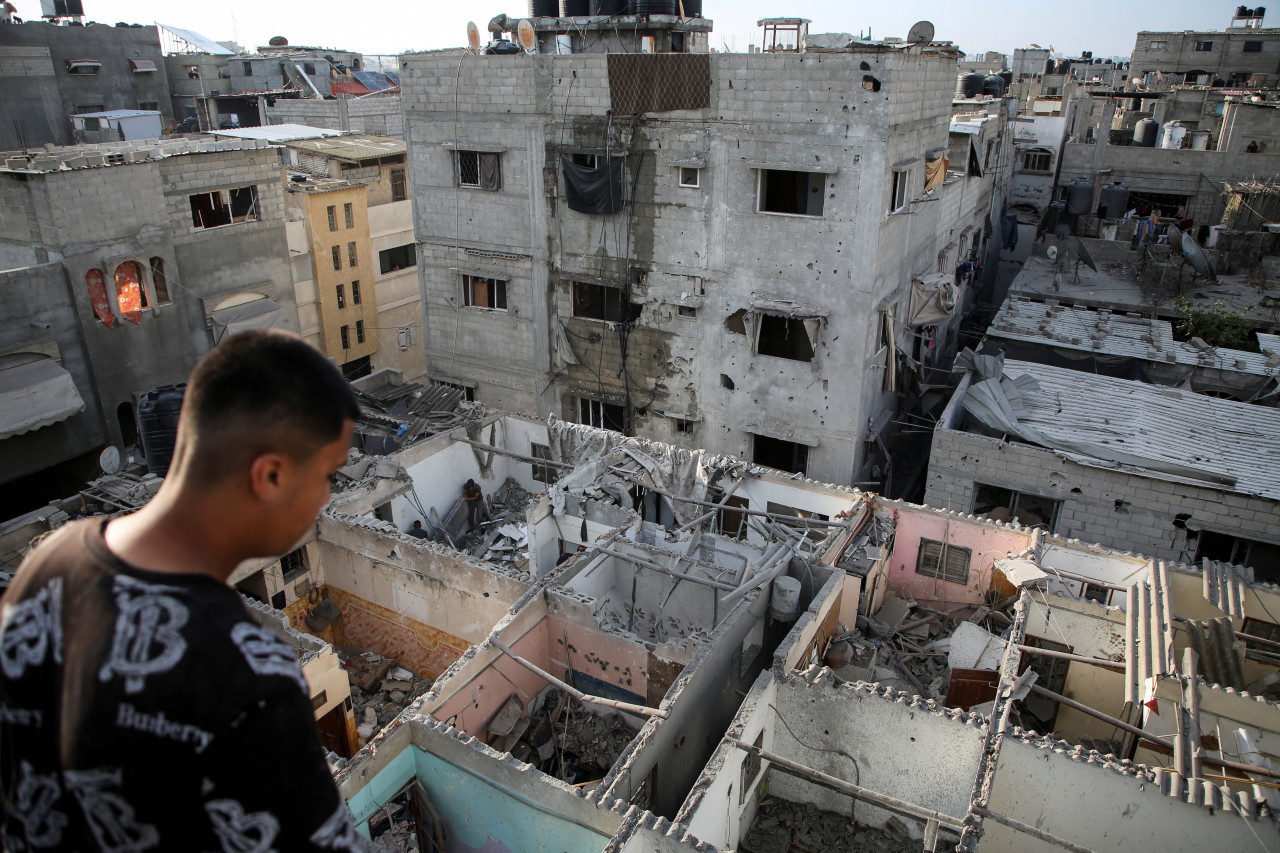 Bombardeos israelíes en Rafah (Gaza). Foto: Reuters.