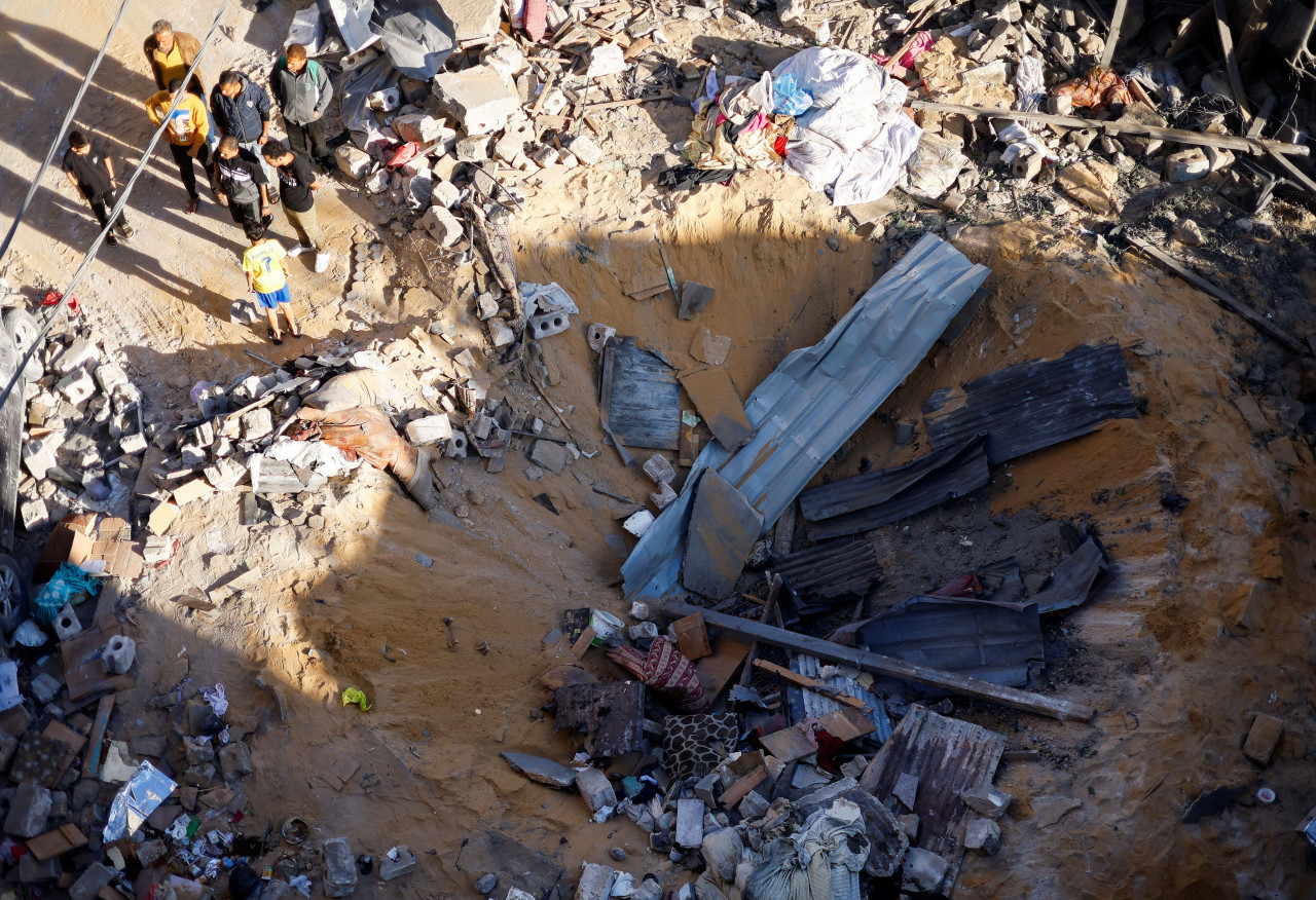 Bombardeos israelíes en Rafah (Gaza). Foto: Reuters.