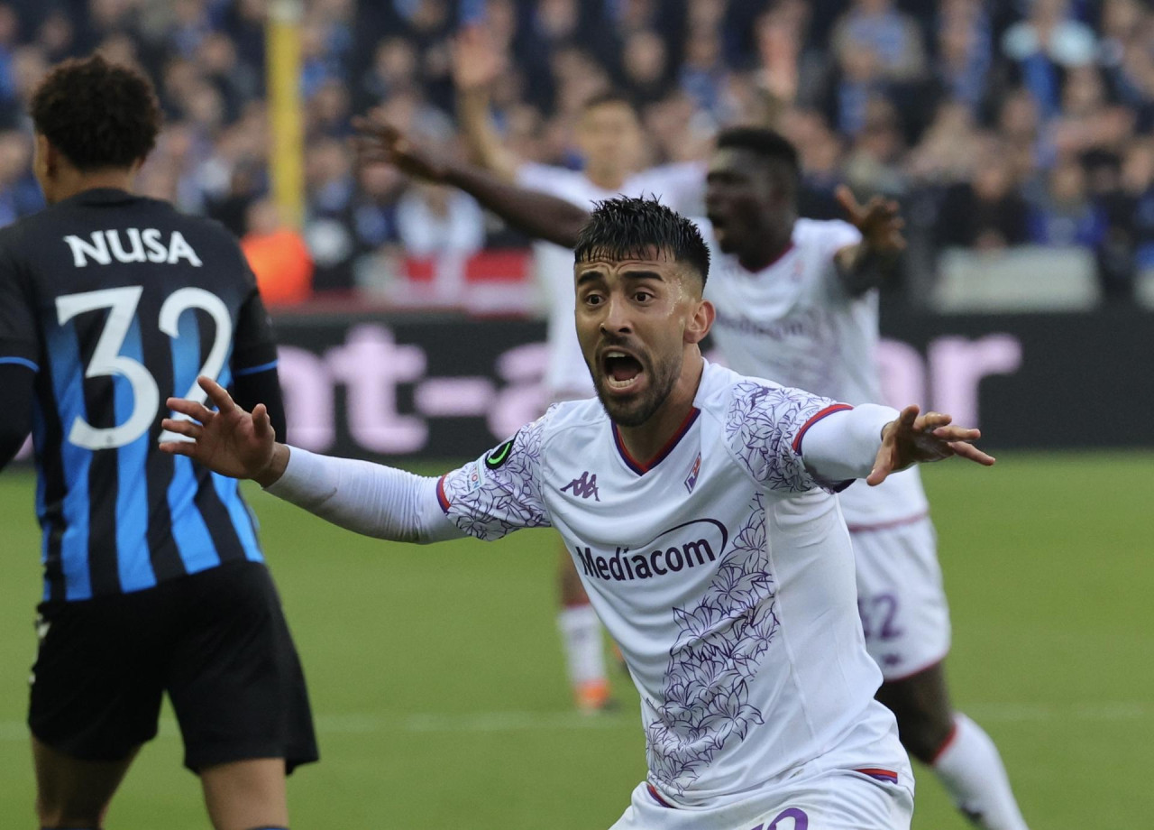 Conference League, Brujas vs. Fiorentina. Foto: EFE.