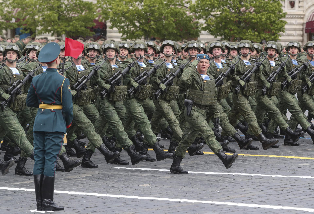 Actos en conmemoración del Día de la Victoria en Rusia. Foto: EFE.