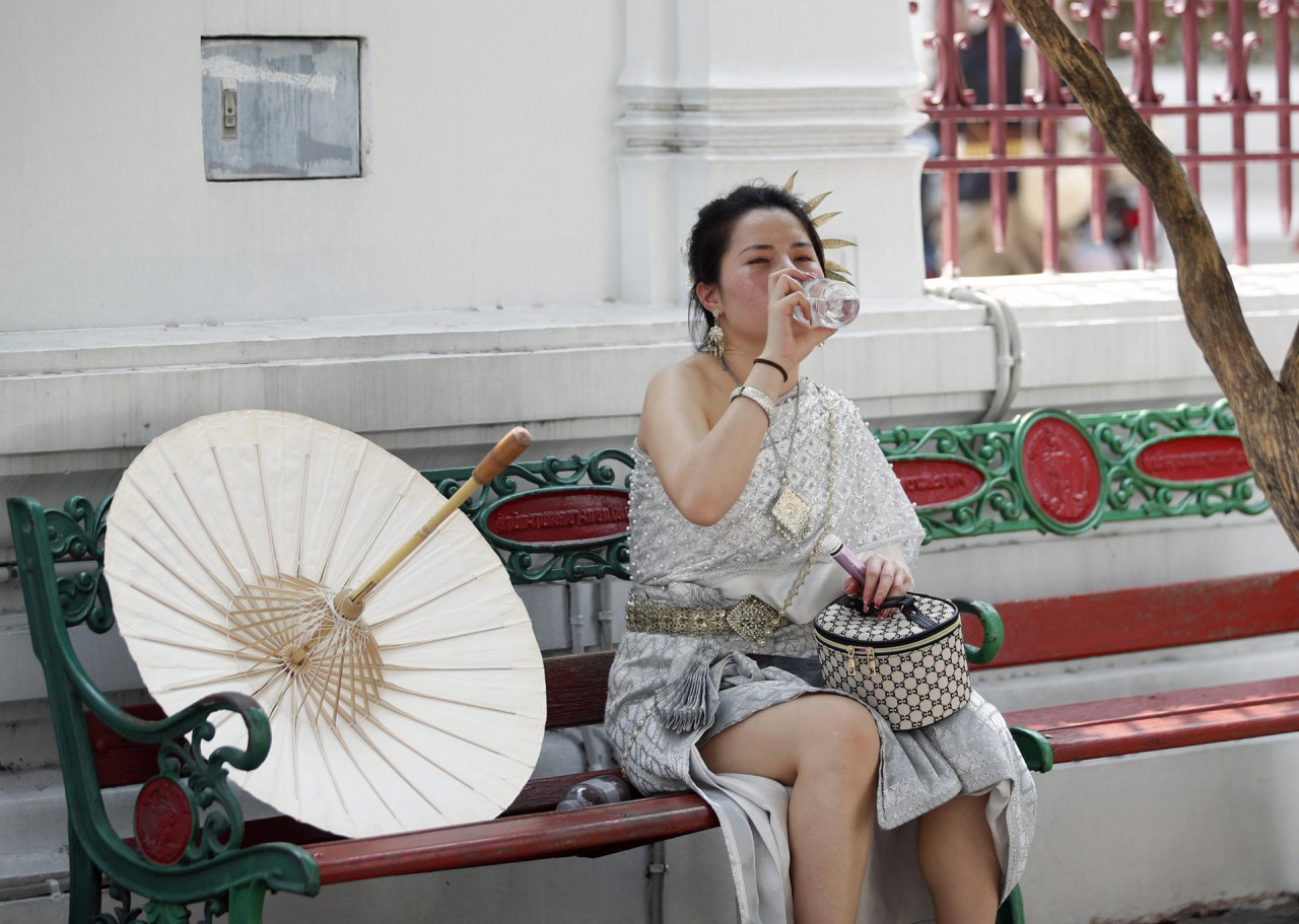 Ola de calor en Tailandia. Foto: EFE.