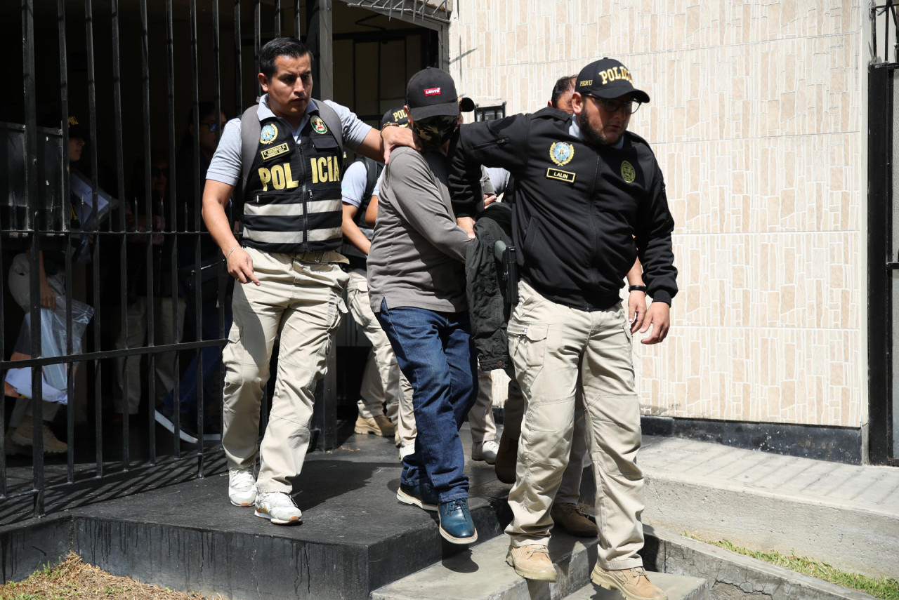 Detención de Nicanor Boluarte, Perú. Foto: EFE