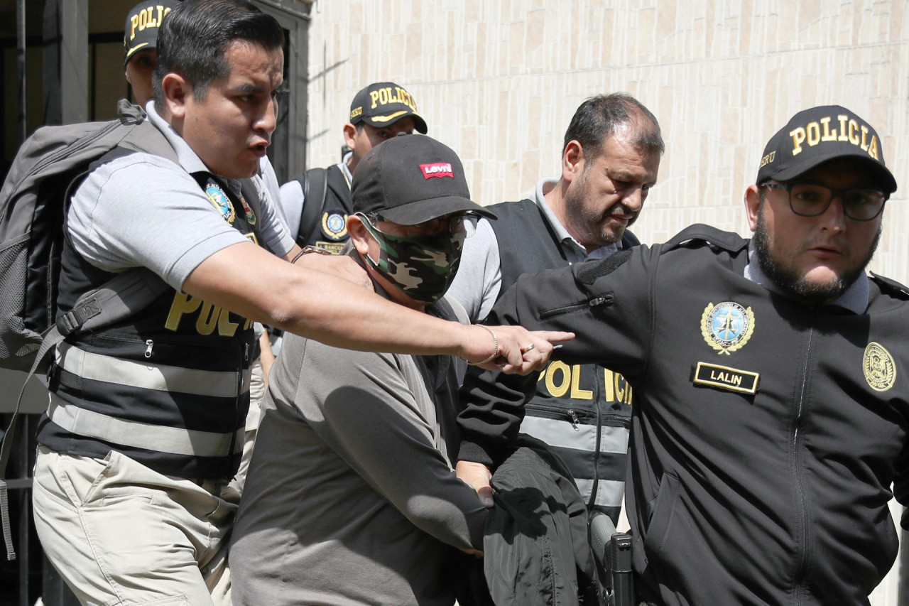 Detención de Nicanor Boluarte, Perú. Foto: EFE