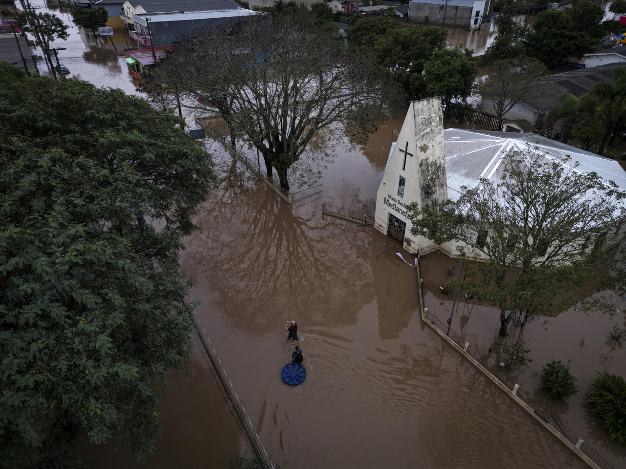 Inundaciones en Brasil. Foto: EFE