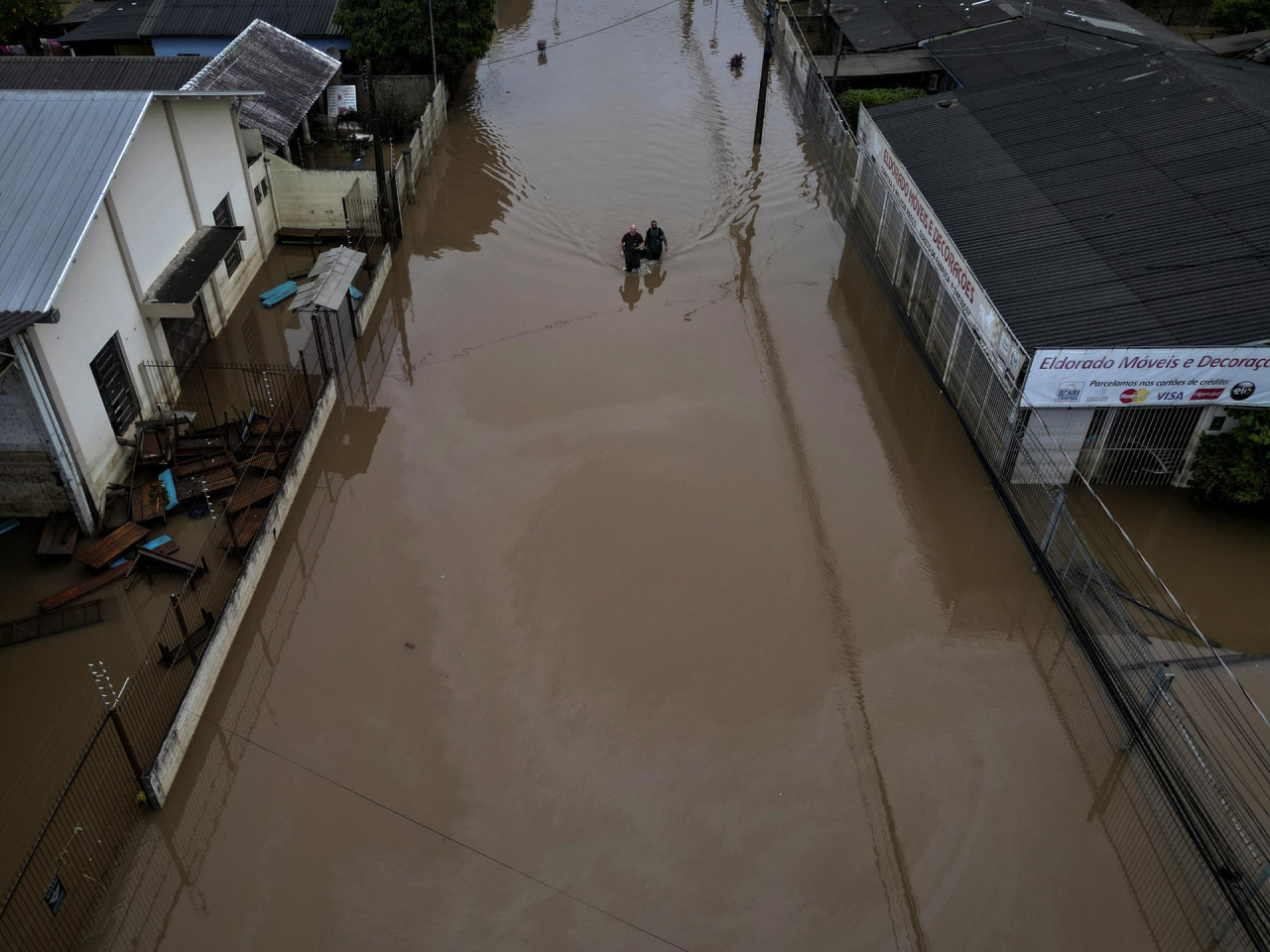 Inundaciones en Brasil. Foto: EFE