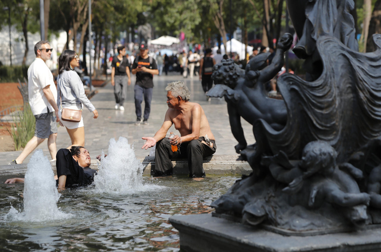 Ola de calor en México. Foto: EFE