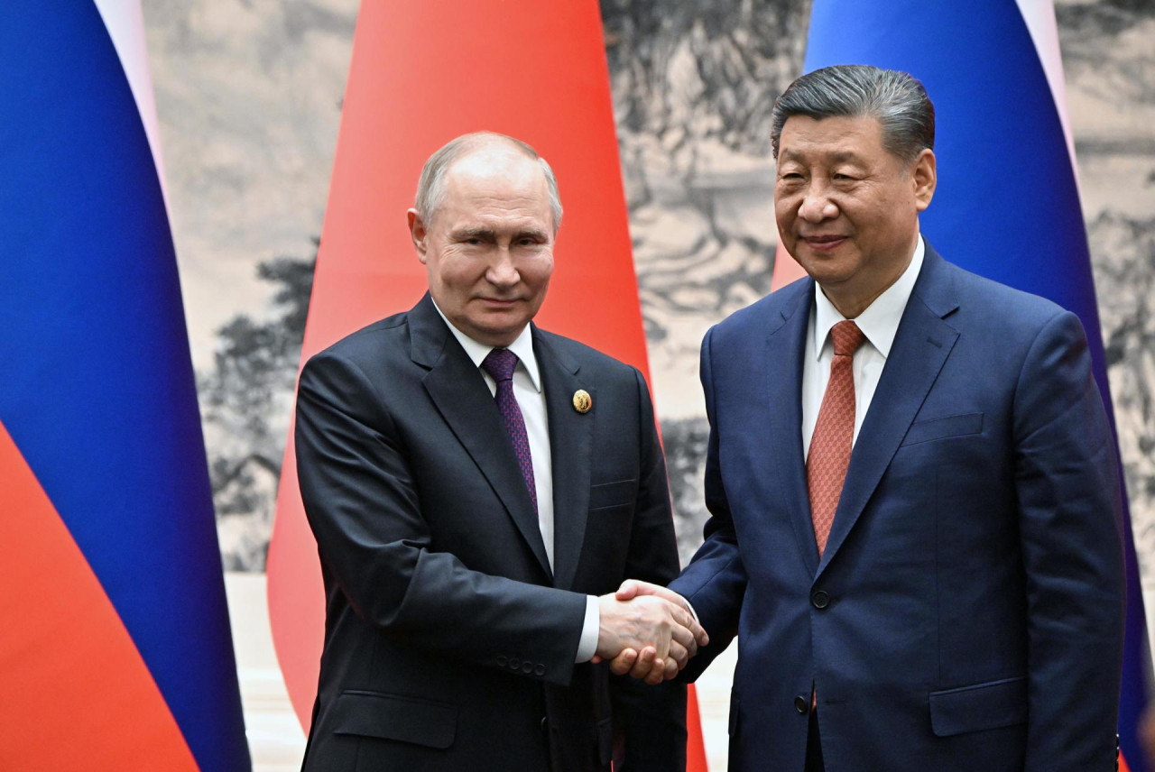 Vladimir Putin y Xi Jinping. Foto: EFE.