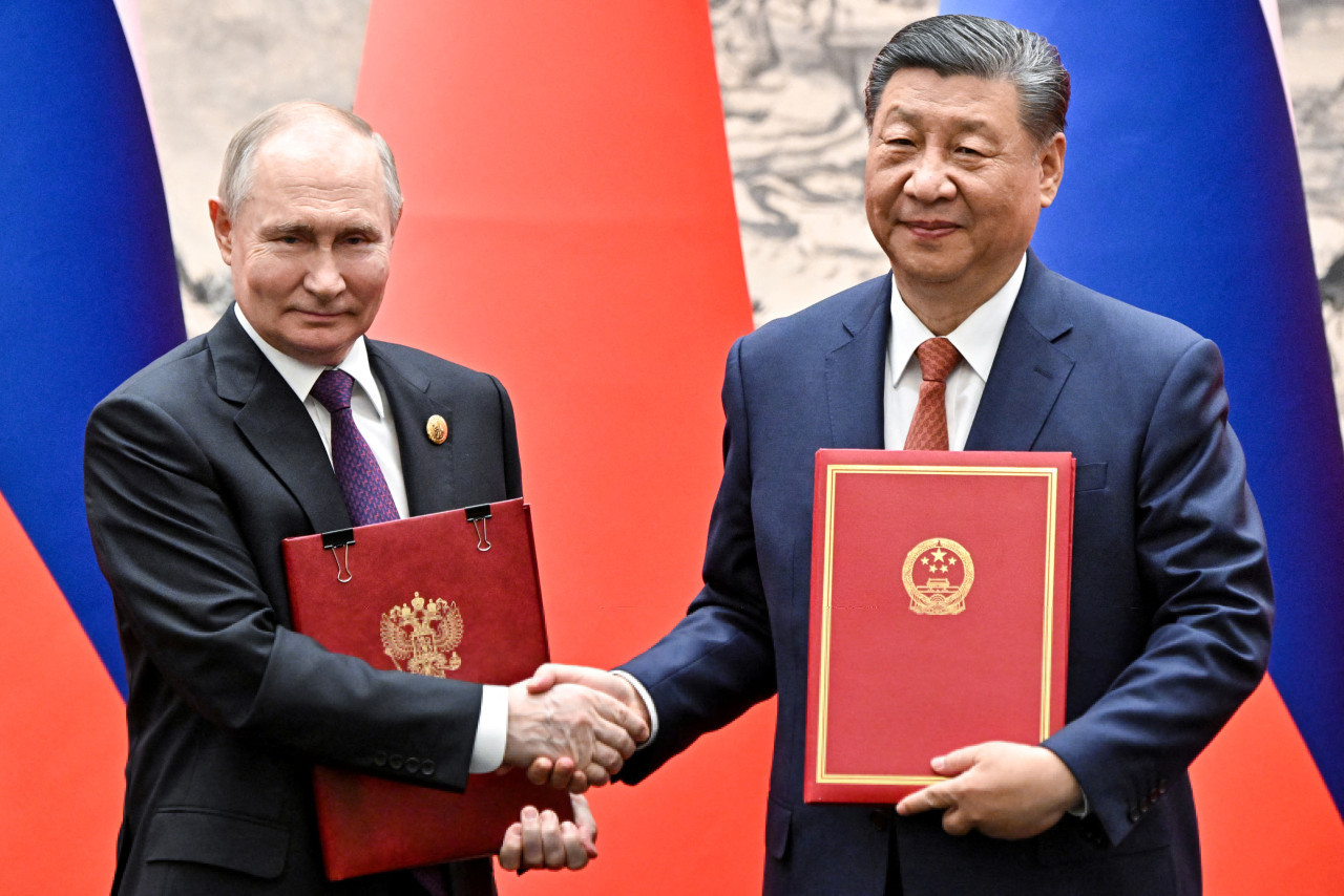 Vladimir Putin y Xi Jinping. Foto: Reuters.