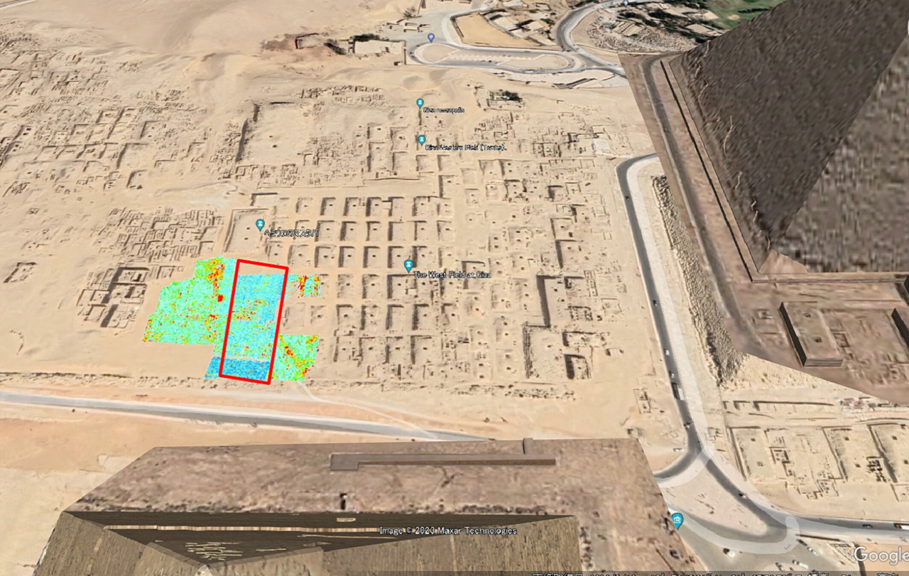 Localización de la zona donde se realizó el hallazgo. Foto: Archaeological Prospection.