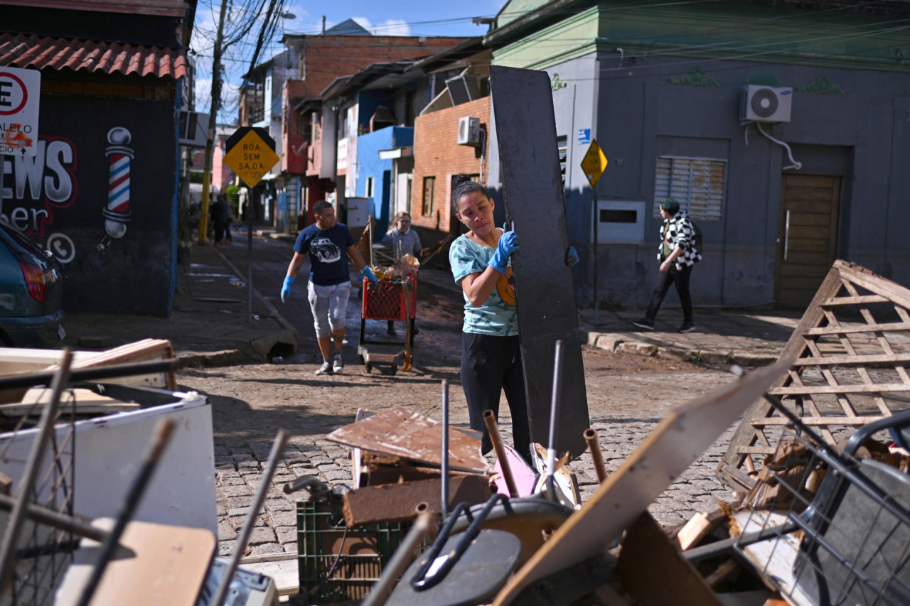 Inundaciones en Brasil. Foto: EFE