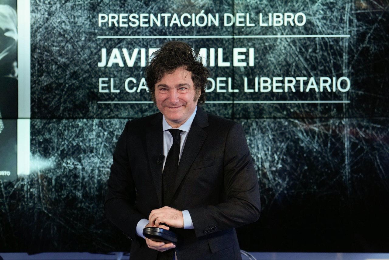 Javier Milei en España. Foto: EFE